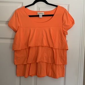 Ruffled Cap Sleeved Top